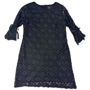 R&K Size 18 Womens Black Lace Bell Sleeve